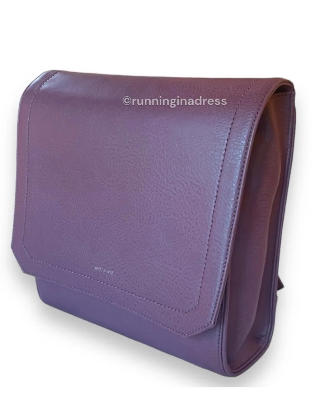 NWT Matt & Nat Mercy Vegan Leather Backpack Dwell Fig Purple Shoulder Bag